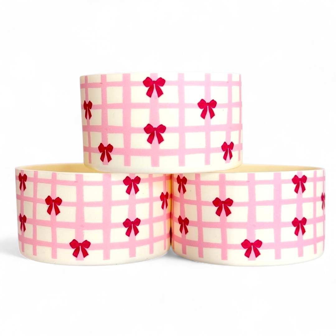 Rosy Ribbons Silicone Tumbler Boot | Fits 20-40oz Tumblers 