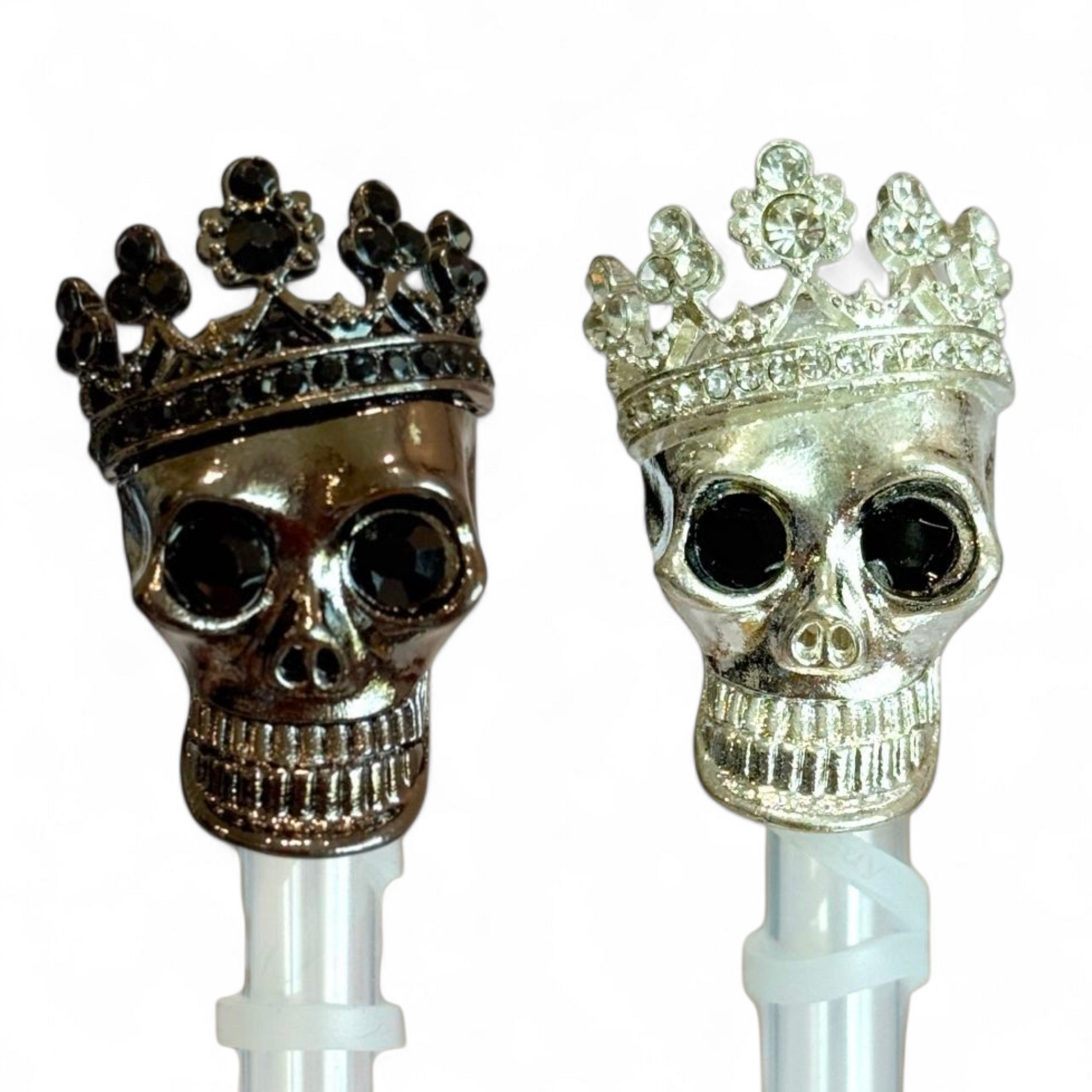 Royal Skull Deluxe Straw Topper