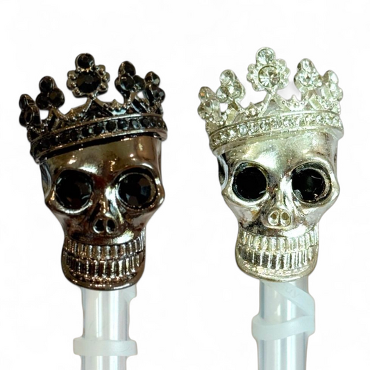 Royal Skull Deluxe Straw Topper