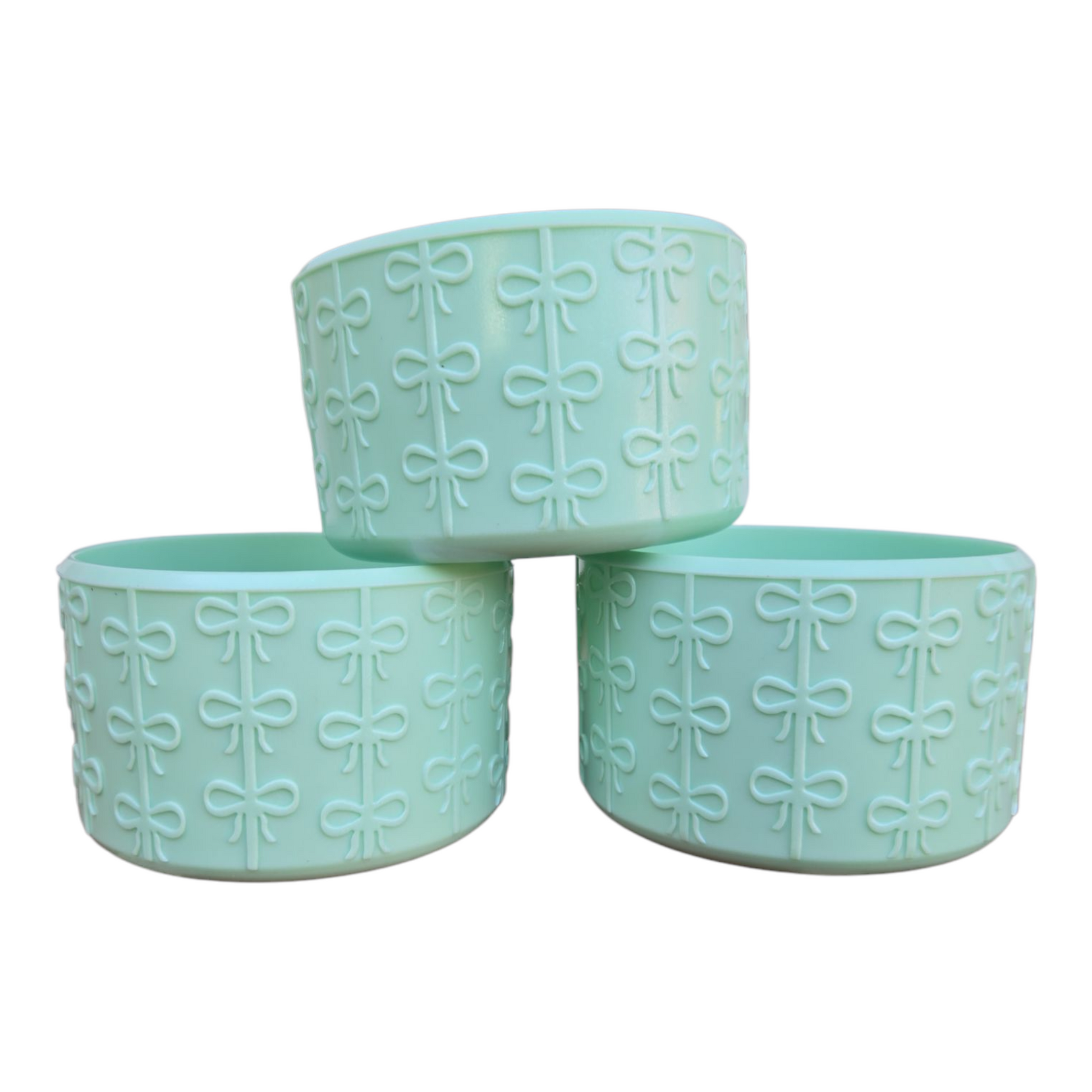 Bows Silicone Tumbler Boot - Sea foam Shimmer