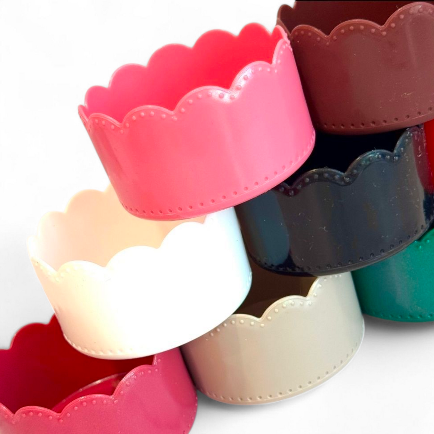 Shimmer Scallop Silicone Tumbler Boot