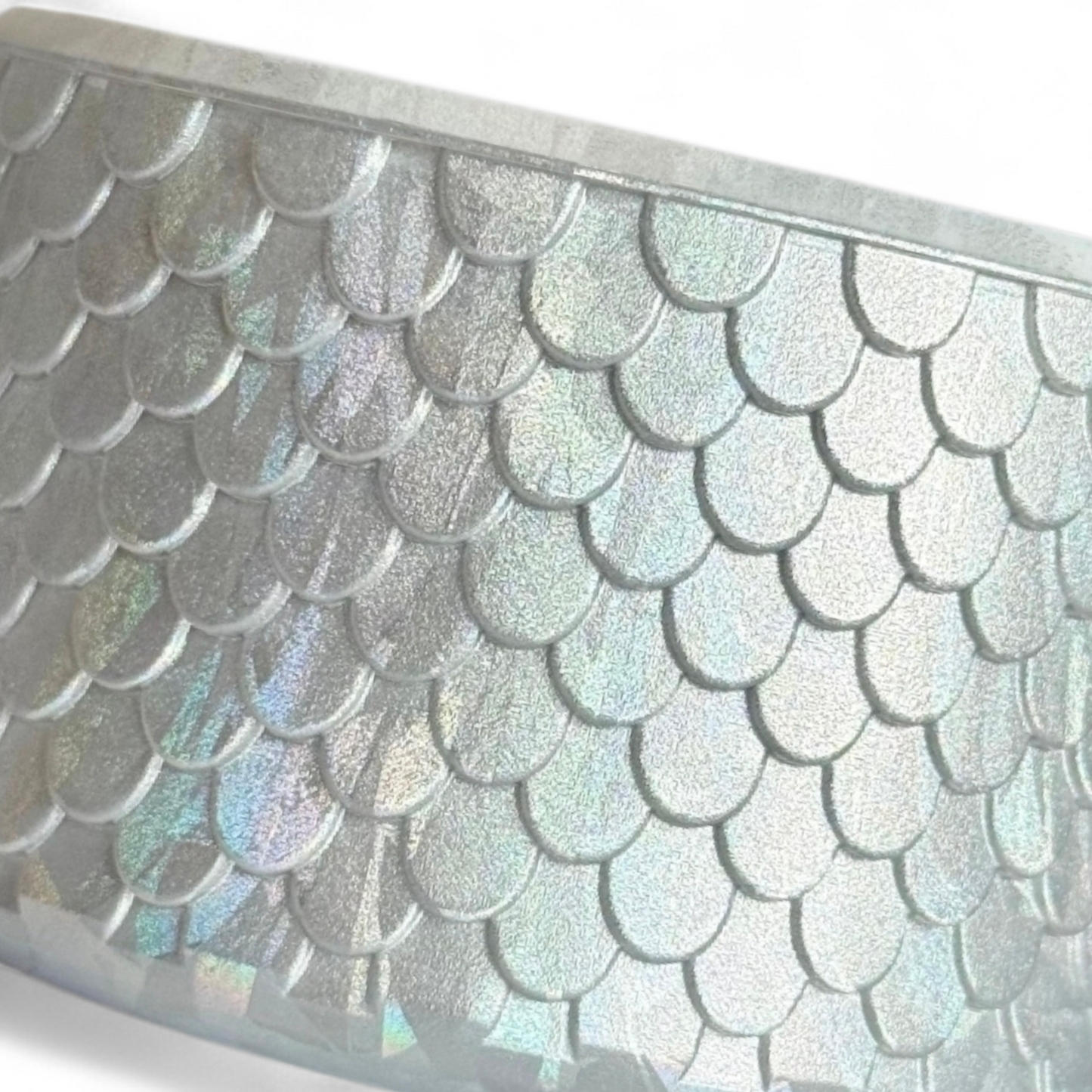 Silver Holographic Mermaid Silicone Tumbler Boot