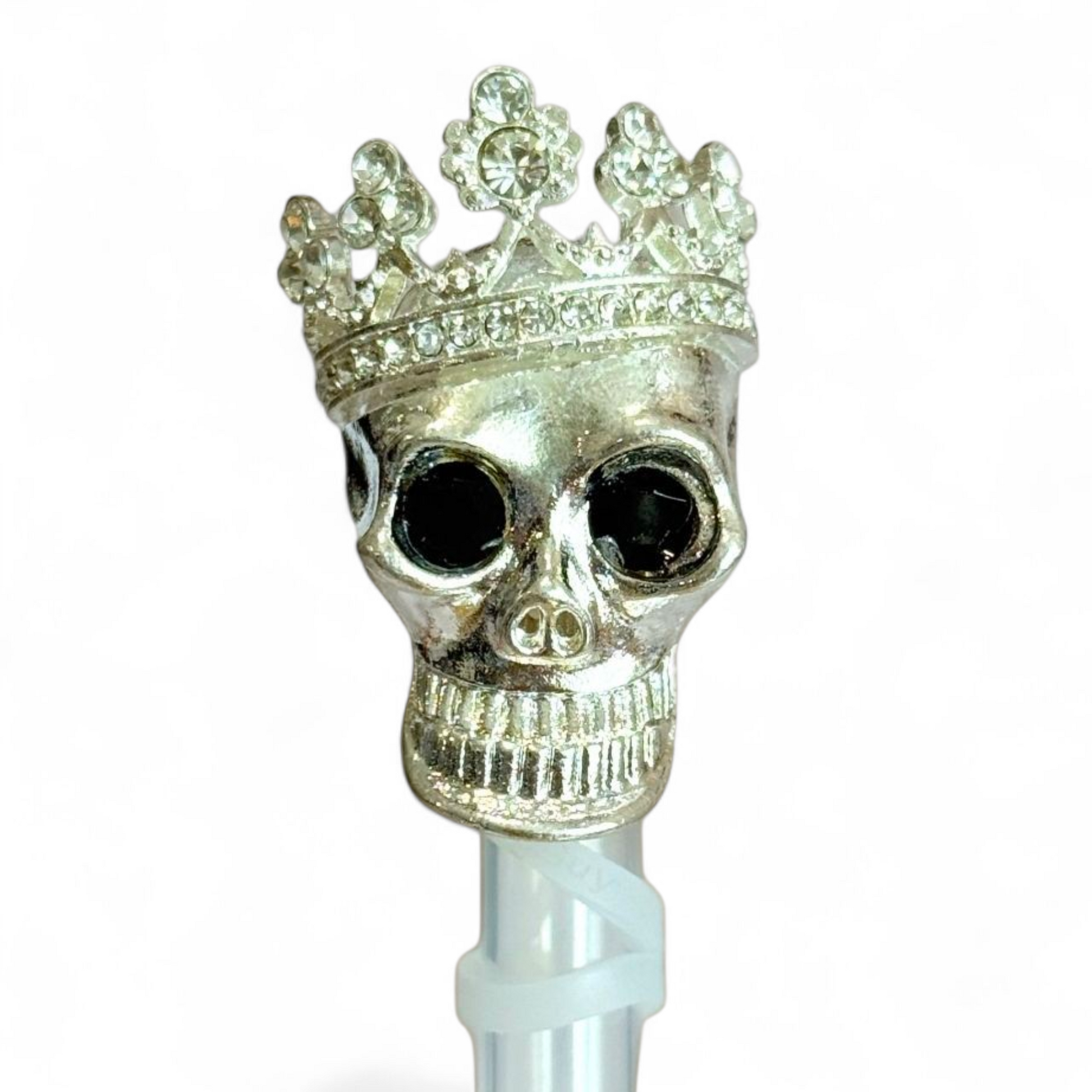 Royal Skull Deluxe Straw Topper