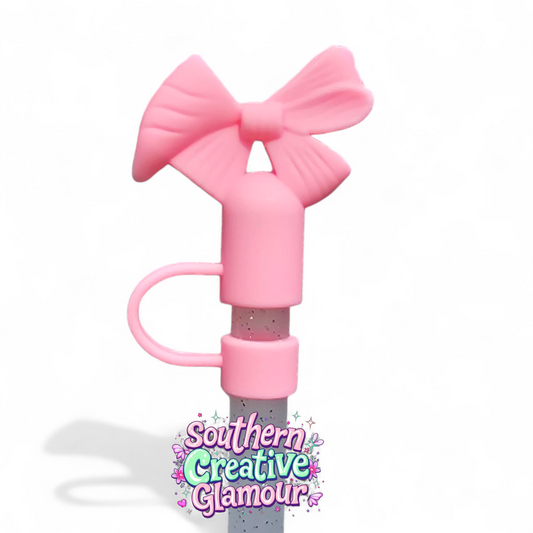 Sizzling Pink Love Shack Fancy inspired 10mm Straw Topper by Southern Creative Glamour 