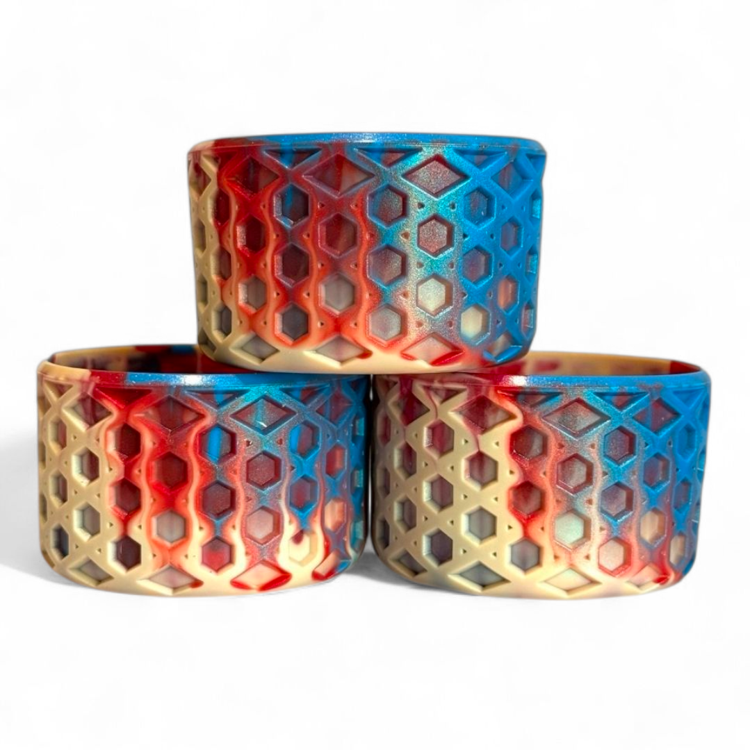 Americana Silicone Waffle Tumbler Boot | Tumbler Sleeve 