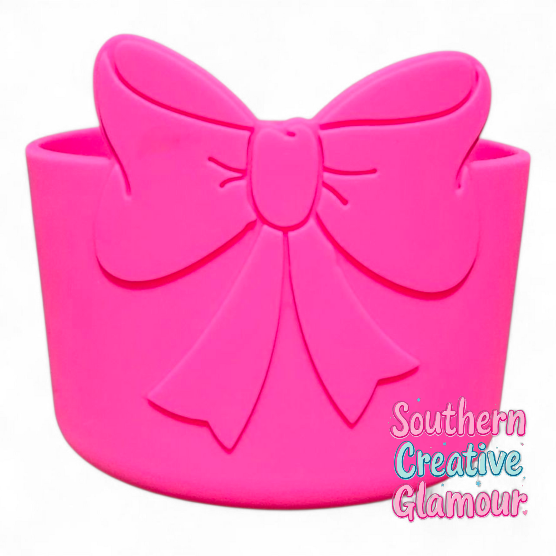 Barbie 3D Bow Silicone Tumbler Boot | Tumbler Sleeve by Southern Creative Glamour 