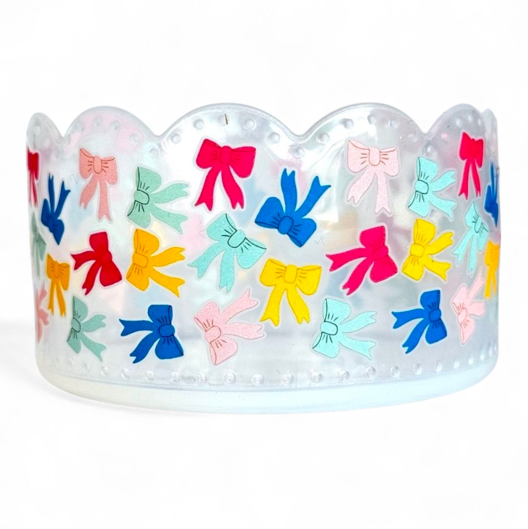 Happy Bows Scallop Tumbler Boot -fits 20-40oz