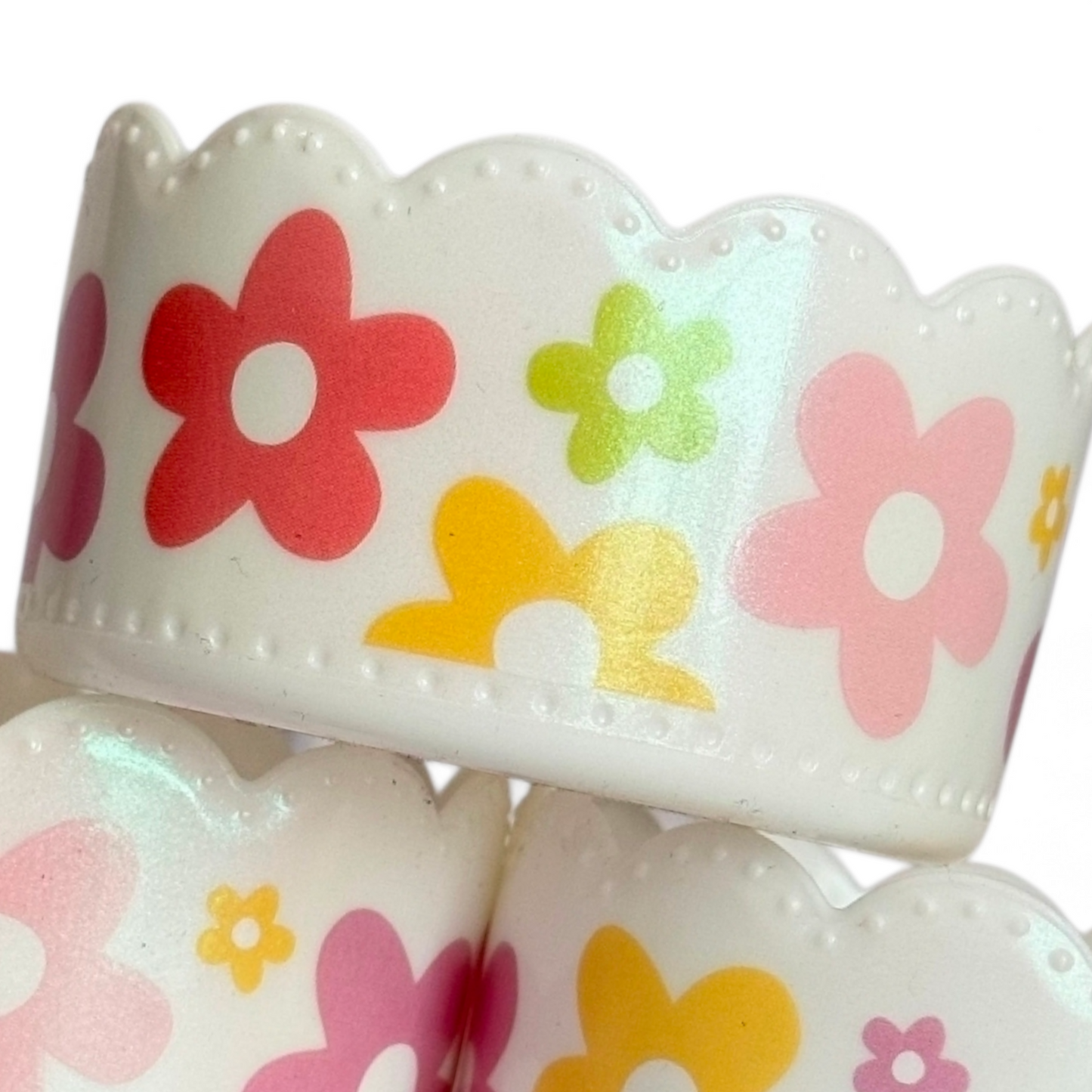 Spring Daisy Scallop Silicone Tumbler Boot | Fits 20-40oz Tumblers 