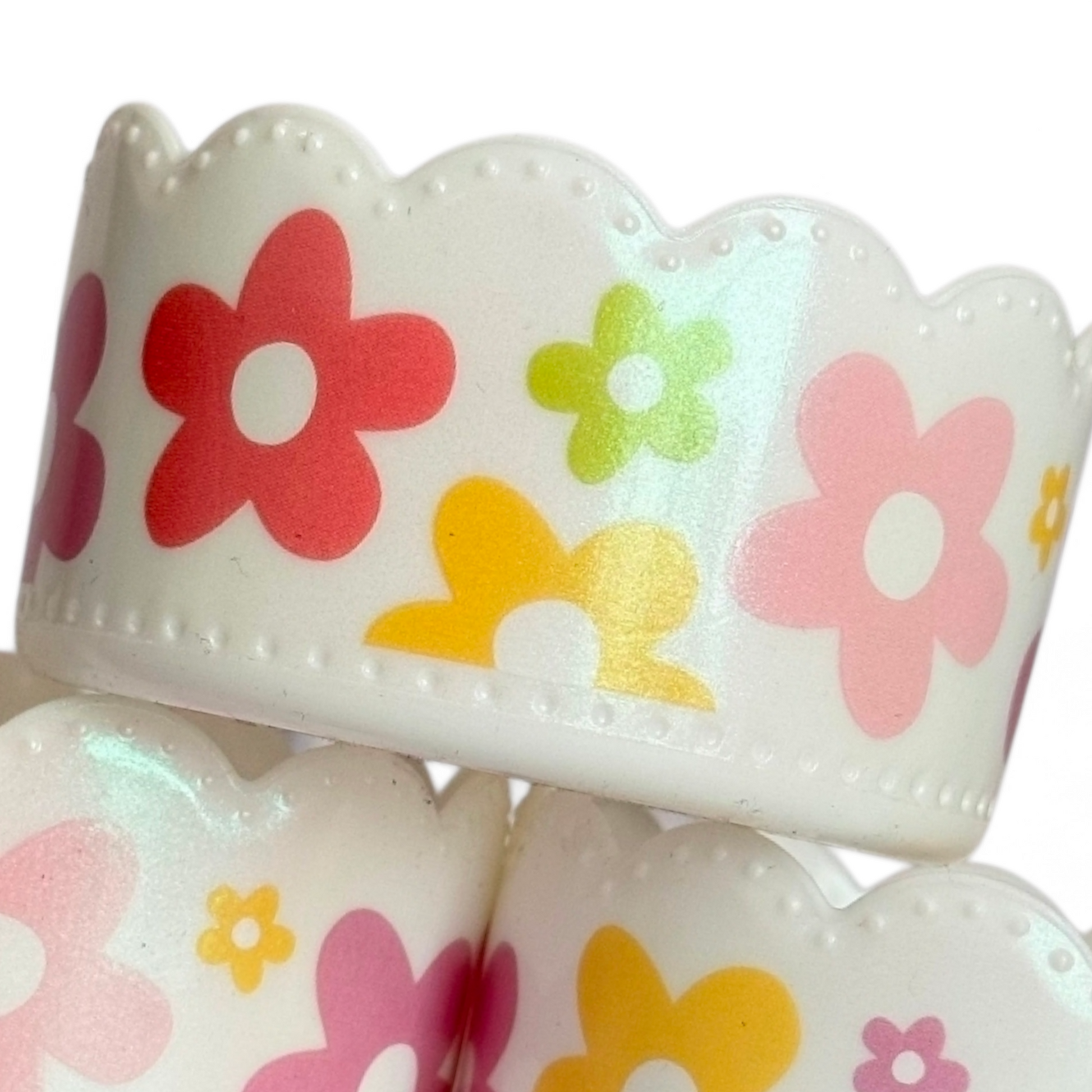 Spring Daisy Scallop Silicone Tumbler Boot | Fits 20-40oz Tumblers 