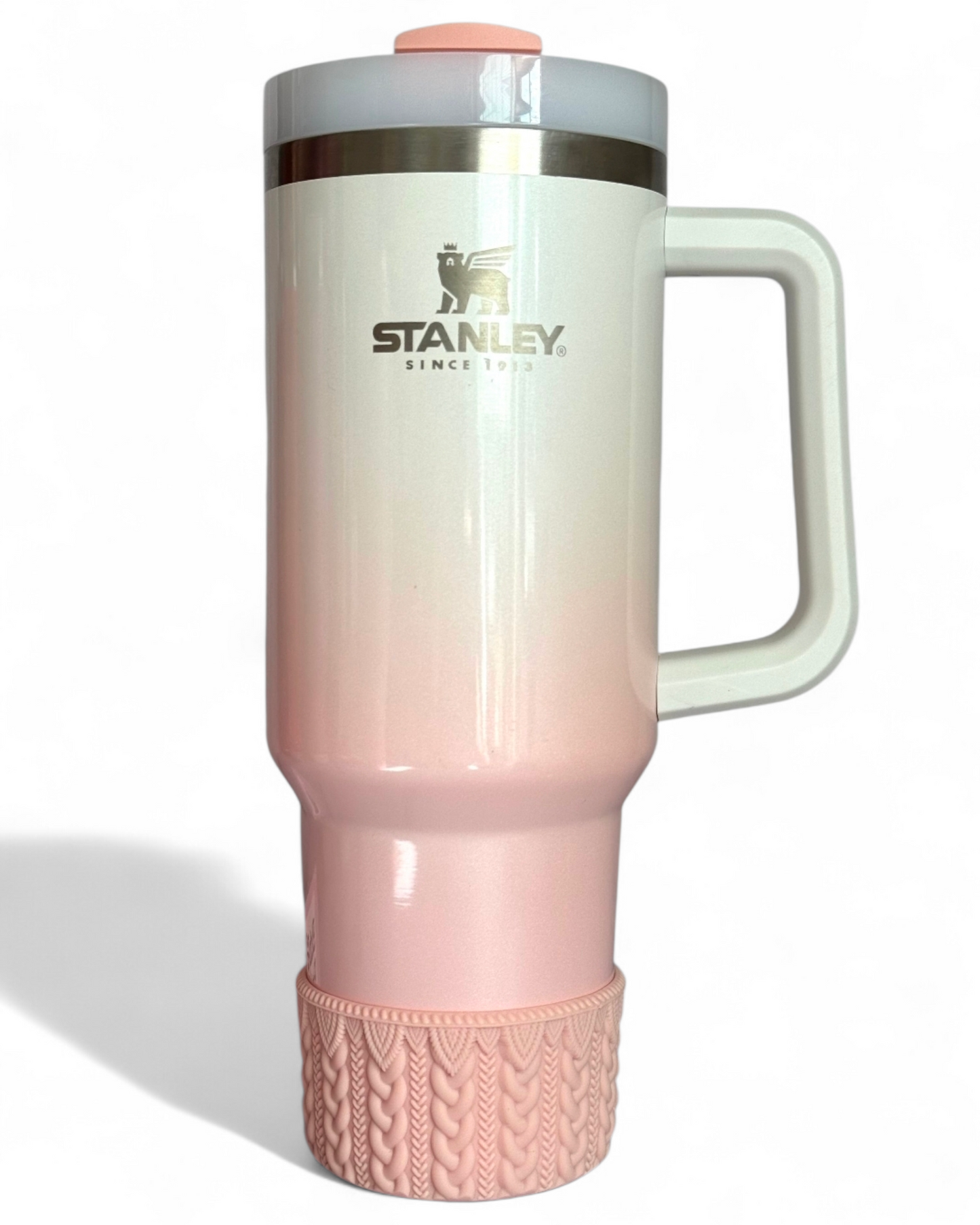 Blush Macrame Silicone Tumbler Boot | Fits 20-40oz Tumblers 