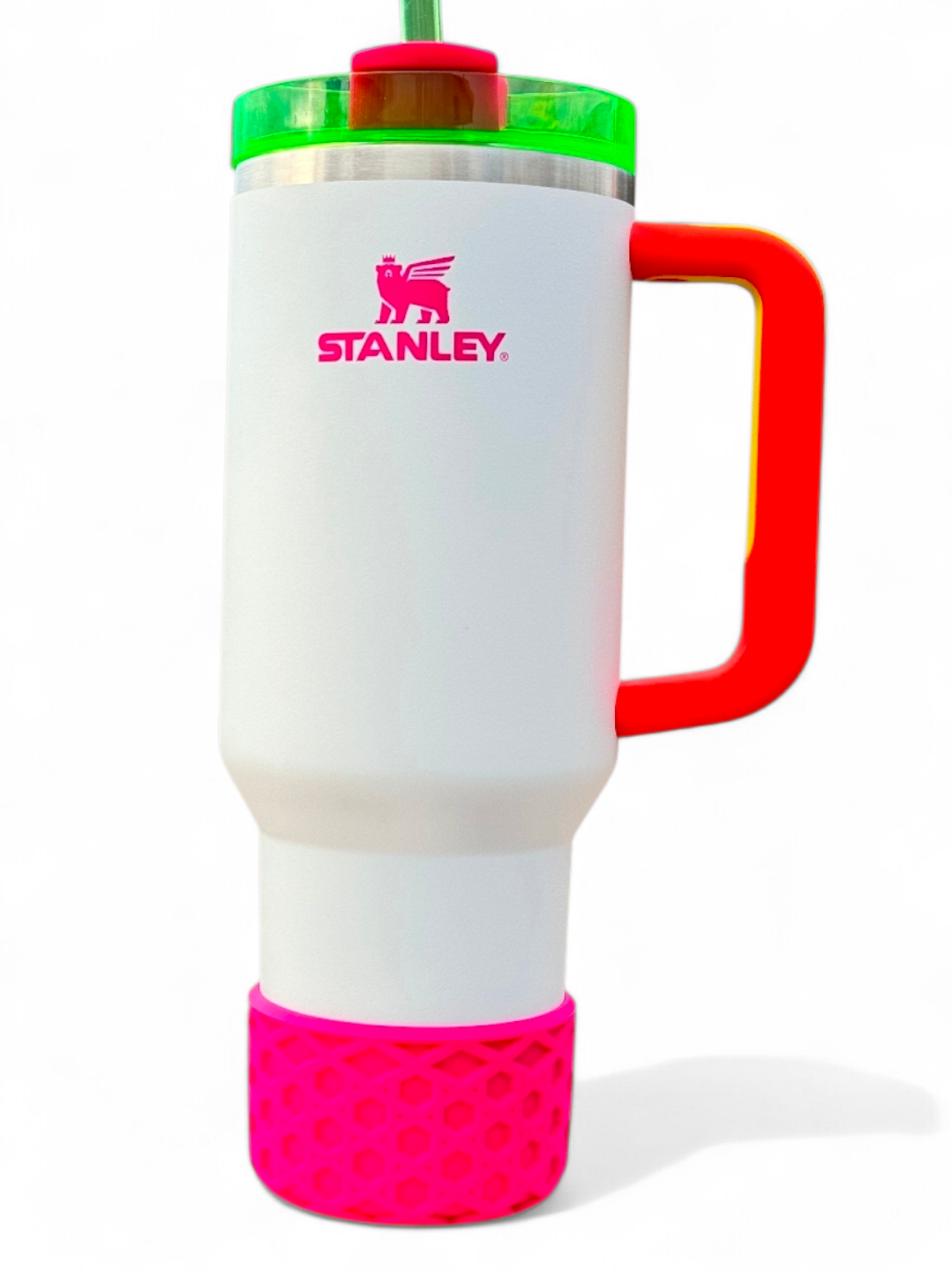 Electric Pink Waffle Silicone Tumbler Boot | Fits 20-40oz Tumblers 
