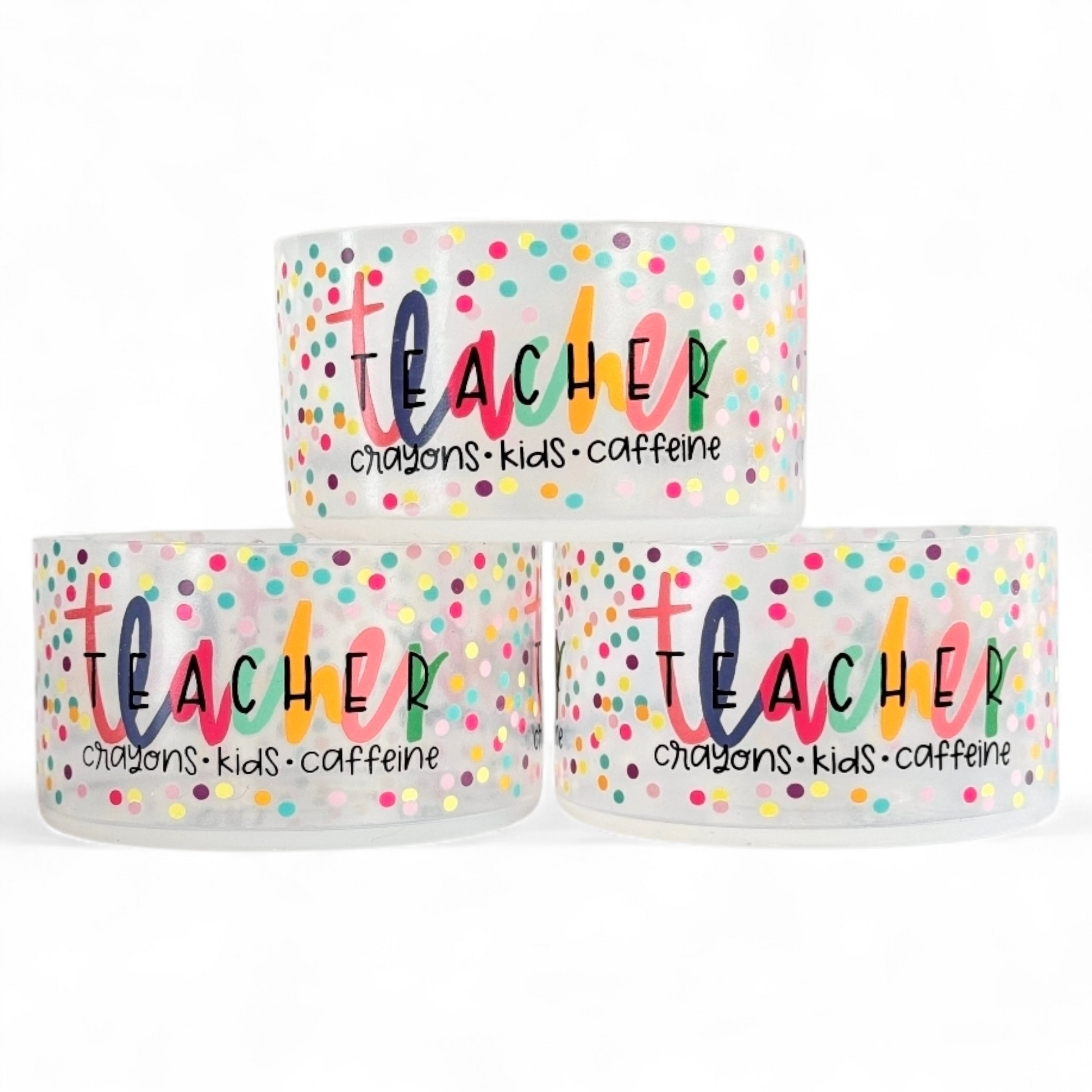 Teacher Silicone Tumbler Boot | Fits 20-40oz Tumblers 