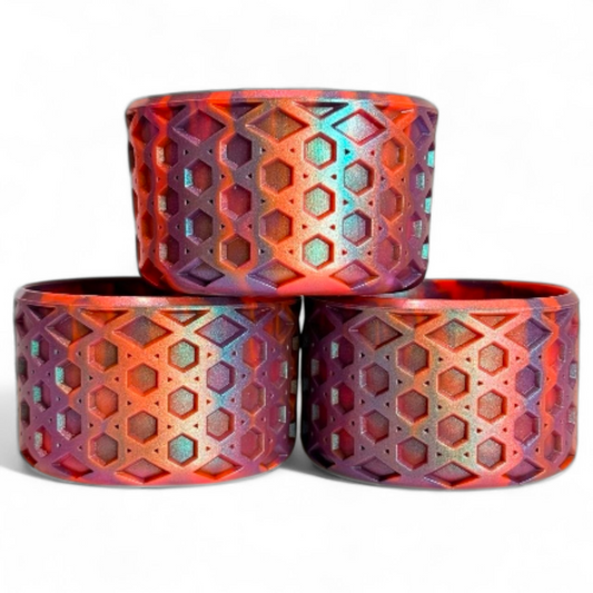 Tiger Plum Remix Waffle Silicone Tumbler Boot