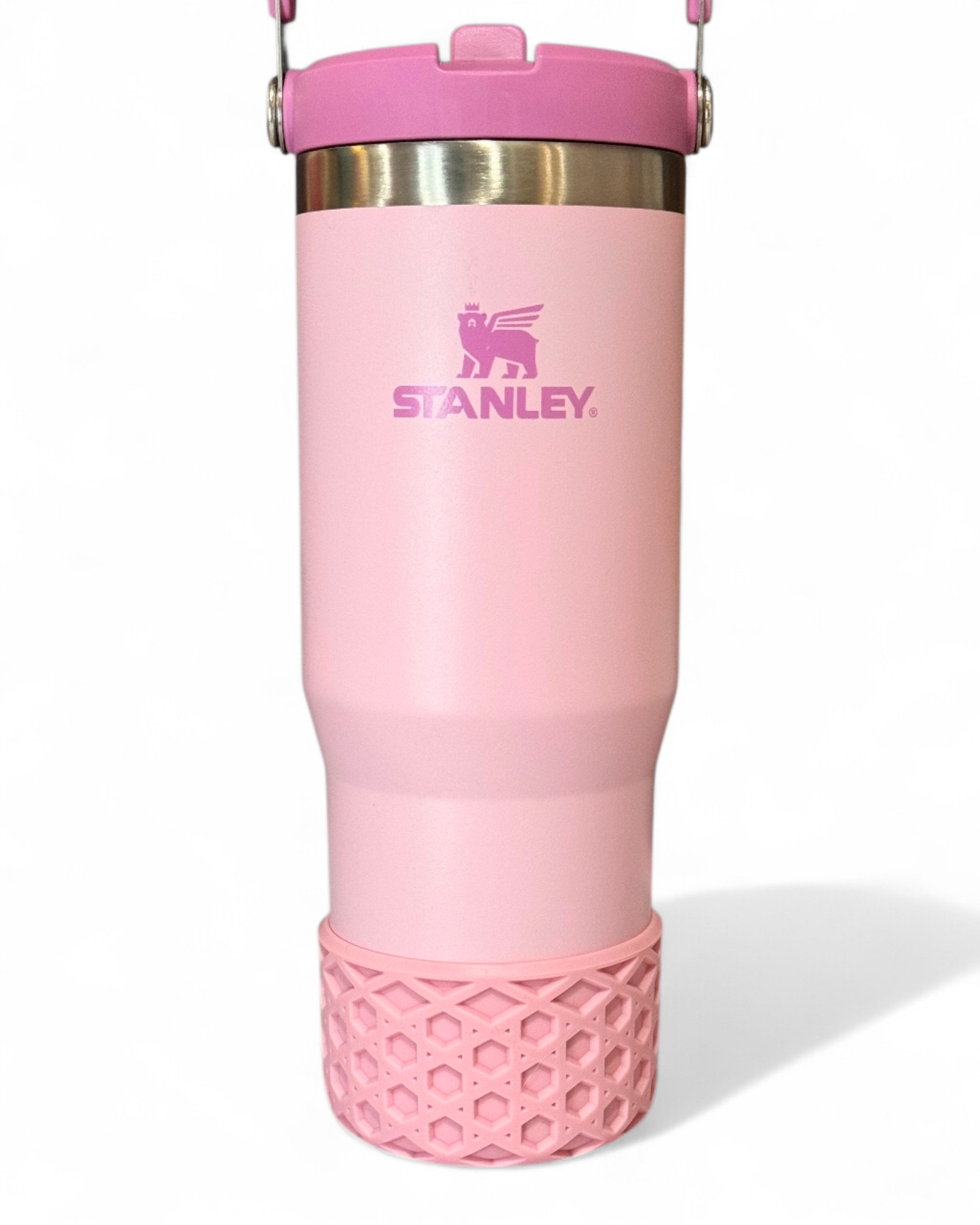 Tulle Pink Waffle Silicone Boot | Fits 20-40oz Tumblers 
