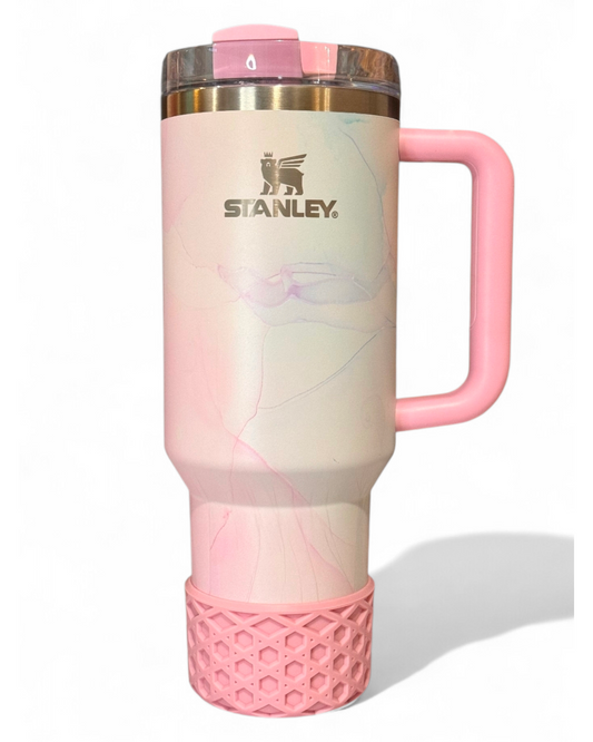 Tulle Pink Waffle Silicone Boot | Fits 20-40oz Tumblers 