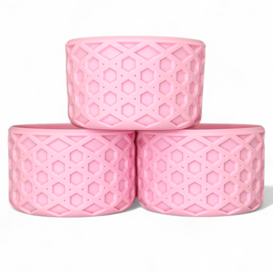 Tulle Pink Waffle Silicone Boot | Fits 20-40oz Tumblers 