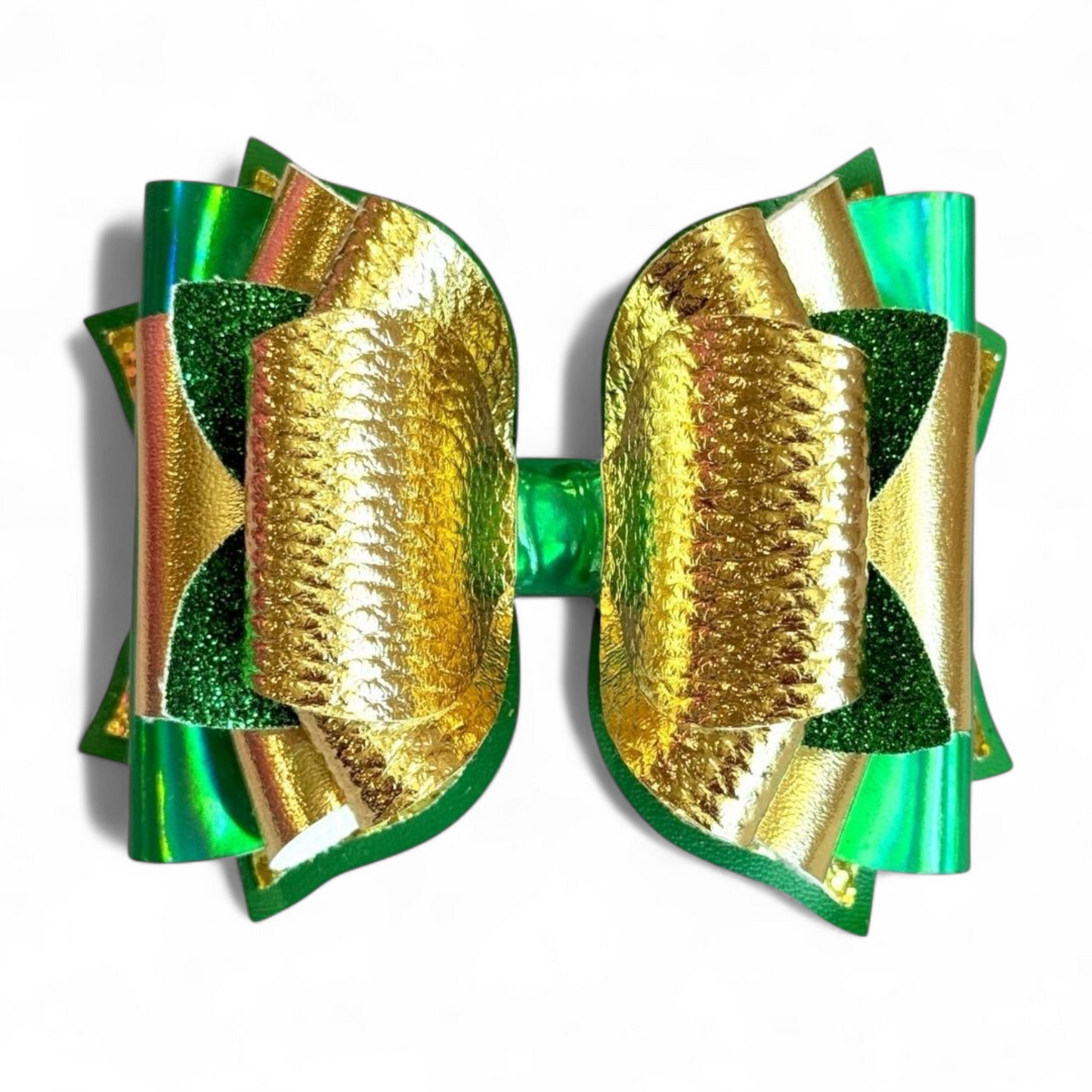 Green & Gold Tumbler Bow