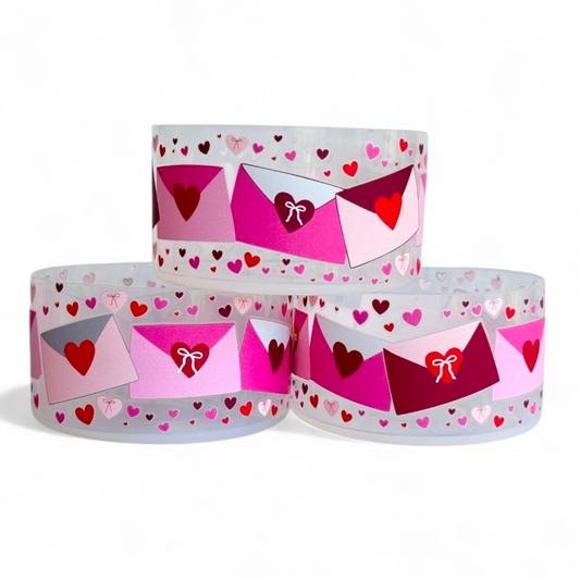 Valentine's Day Love Letters Silicone Tumbler Boot