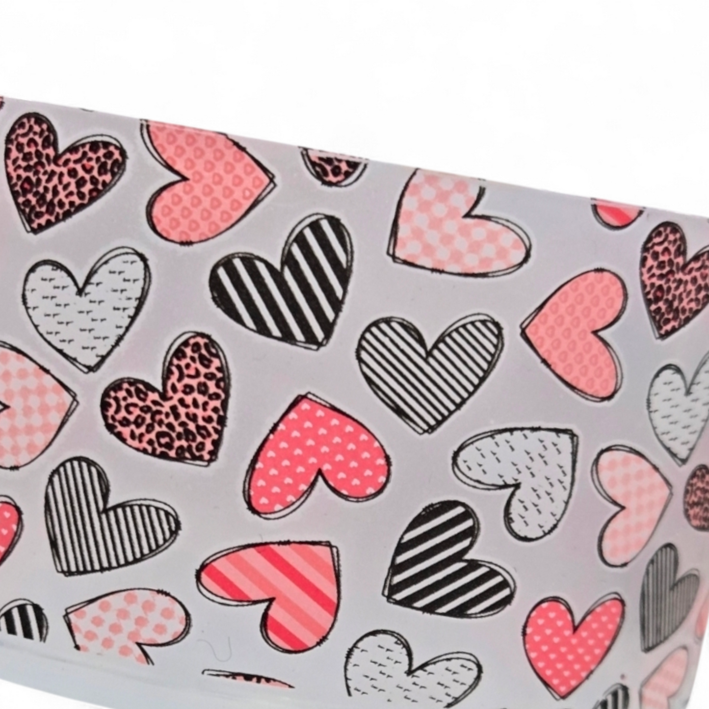 Valentine's Day Hearts Silicone Tumbler Boot 