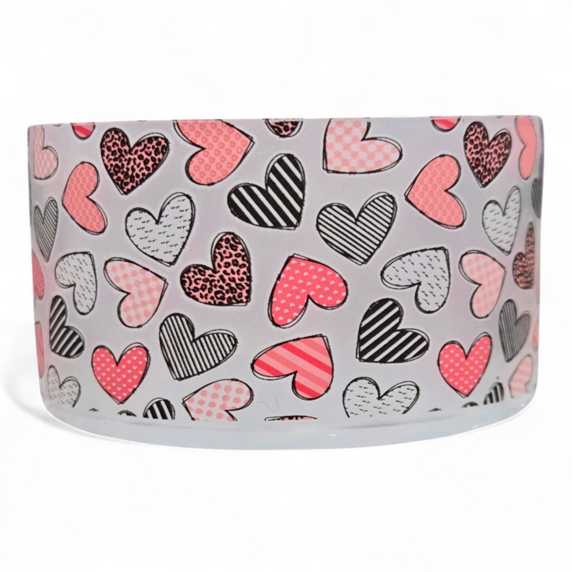 Valentine's Day Hearts Silicone Tumbler Boot 