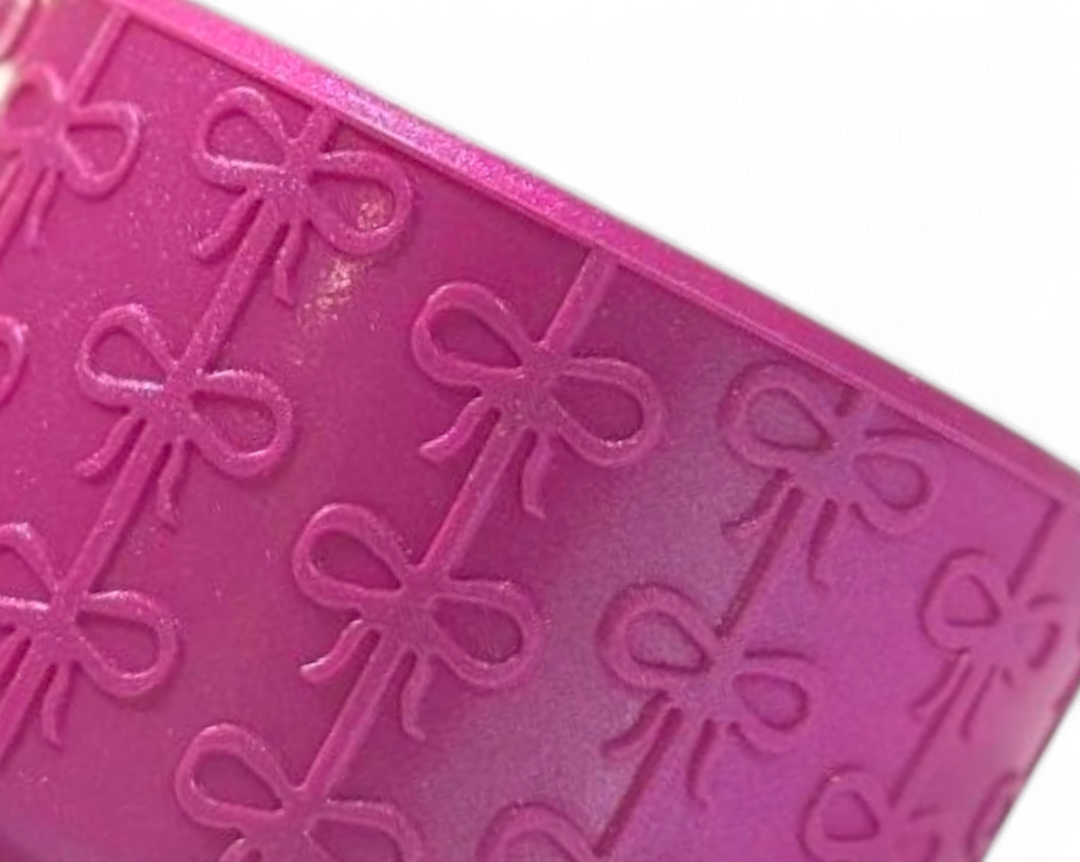 Vivid Magenta Coquette Bow Silicone Tumbler Boot | Tumbler Sleeve 