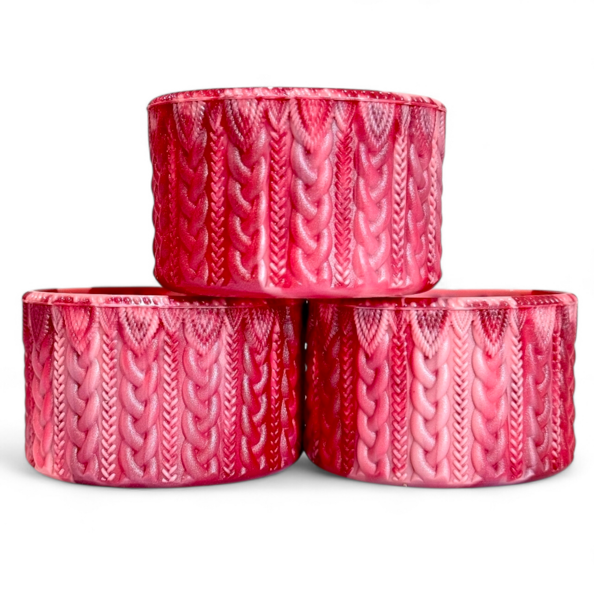 Winterberry Shimmer Remix Macrame Silicone Tumbler Boot | Fits 20-40oz Tumblers 