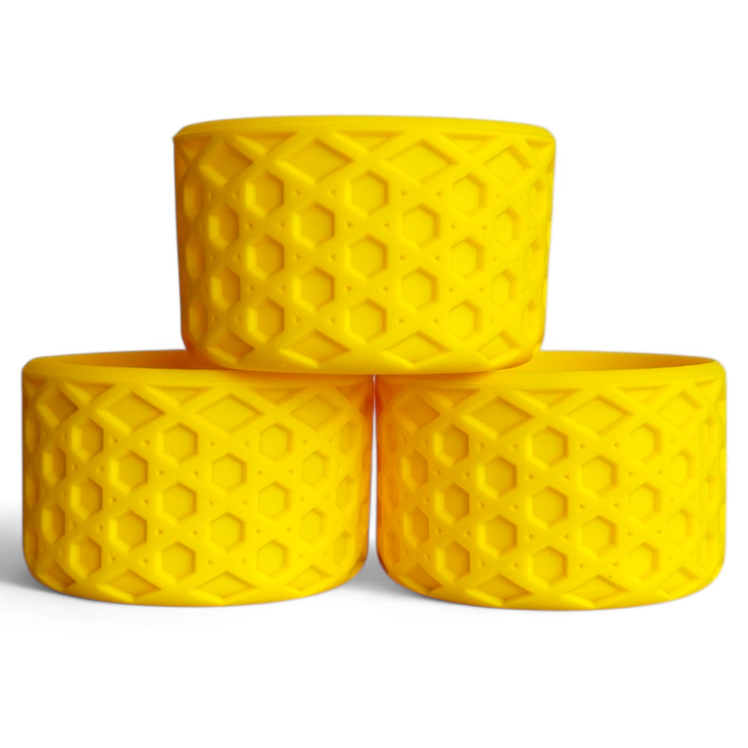 Summer Sunset Yellow Waffle Silicone Tumbler Boot | Fits 20-40oz Tumblers 