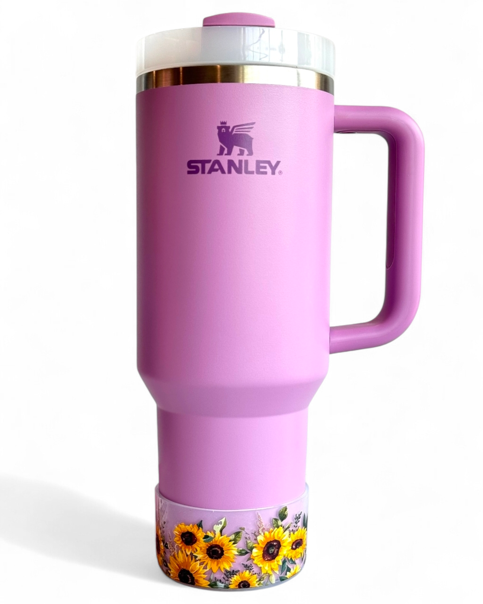 Sunflower Clear Silicone Tumbler Boot
